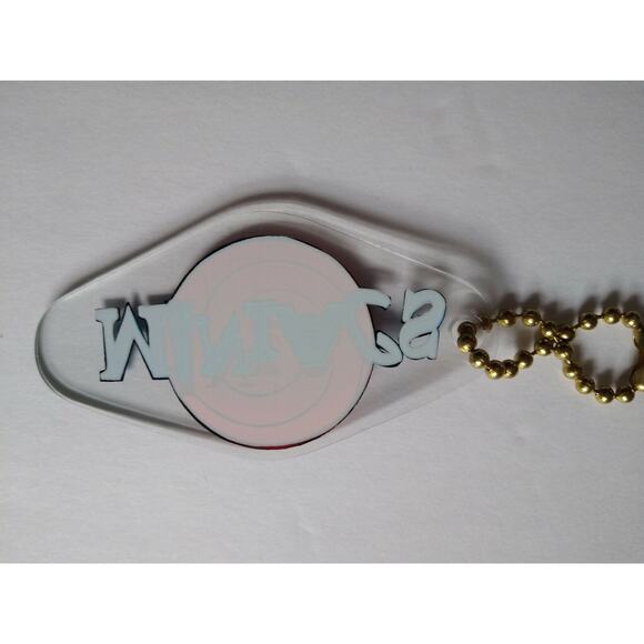 Rollergames Maniacs Pinball Keychain Roller Derby Sports Team 1990 - Picture 2 of 3